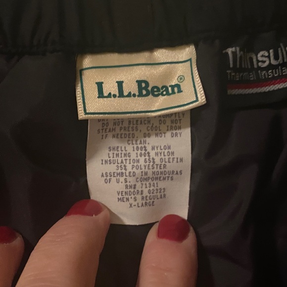 L.L. Bean Men's light weight ski pants in black - Picture 2 of 4